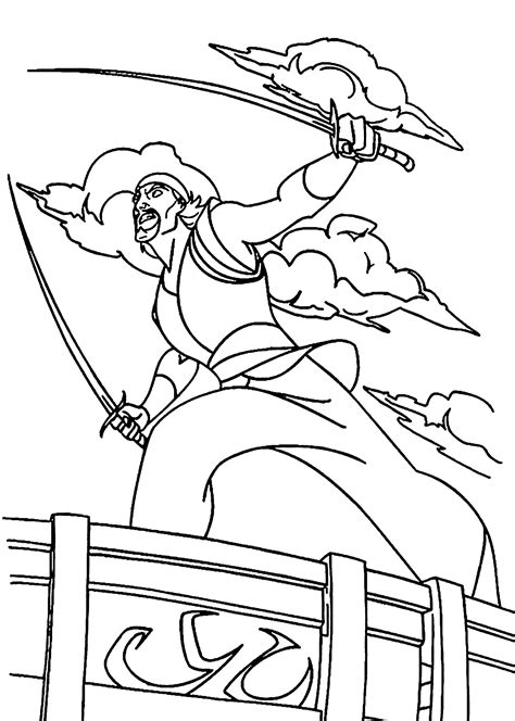 Sinbad pirate coloring pages for kids, printable free | Pirate coloring ...