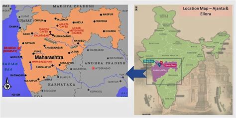 Ellora Caves Map