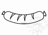 Sausage  Coloring Page sketch template
