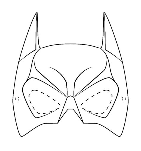 Batman Mask coloring page - Download, Print or Color Online for Free