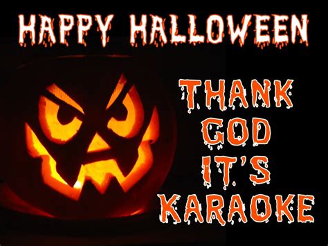 Thank God It's Karaoke: Scary~Oke Karaoke Night