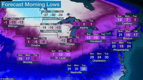 Polar vortex to bring below-freezing temperatures to EVERY state on Monday | Daily Mail Online