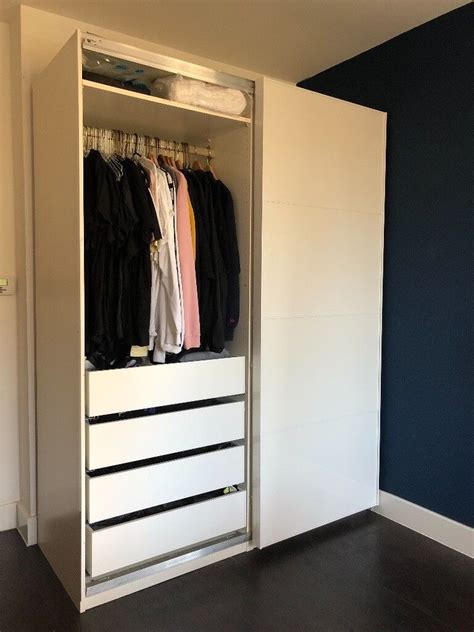 IKEA Pax Wardrobe in white - 150cm wide - Sliding Doors | in London ...