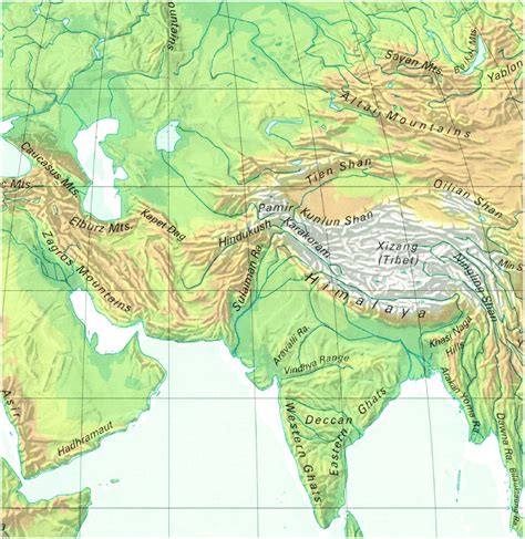 1 Geographical and topographical position of the Pamir Mountains ...