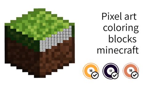 Pixel art coloring blocks minecraft (by SershDeveloper): Play Online For Free On Playhop