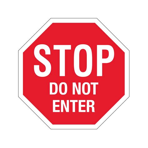 Stop Sign - STOP - Do Not Enter | Carlton Industries