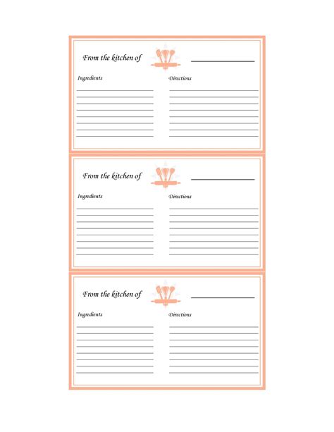 47 Free Recipe Card Templates (Word, Google Docs) - TemplateArchive Small Business Cards ...