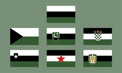 Slavic flags whit Panarabic colors : vexillology