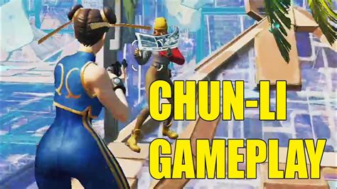 CHUN-LI Skin GamePlay in Fortnite Zone Wars - YouTube