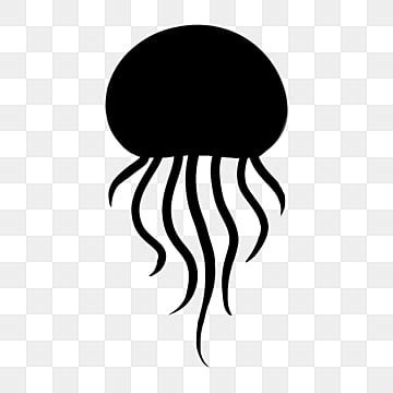 Jellyfish Silhouette PNG And Vector Images Free Download - Pngtree