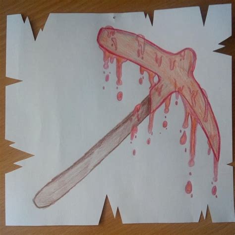 I drew Molten Pickaxe, because...why not! : Terraria