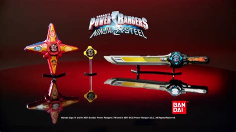 Bandai Power Rangers Ninja Steel weapons - YouTube