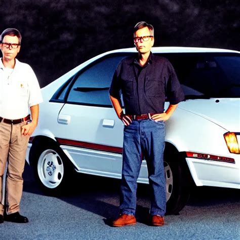 a photo of bob lazar standing by his jet engine honda | Stable Diffusion