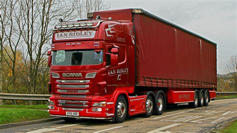 Desktop Wallpapers lorry Scania R500 V8 6 x 2 AY12AOE Red 1366x768