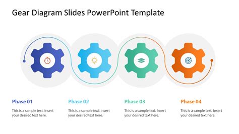 Gear Diagram Slides PowerPoint Template