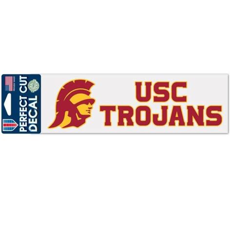 USC Trojans 3"x10" Perfect Cut Decal [NEW] NCAA Auto Car Emblem Sticker | eBay