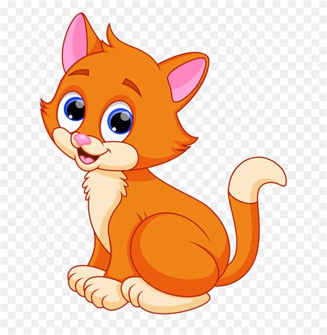 Cute Cat Cartoon Png Png Image - Cat Cartoon PNG - FlyClipart