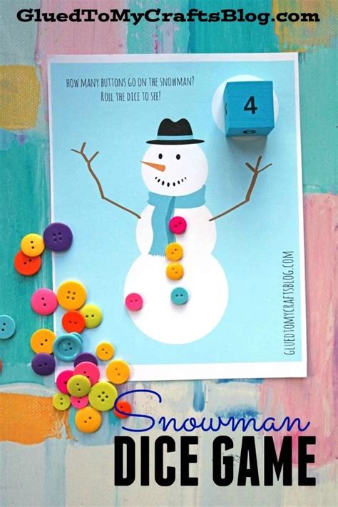 Snowman Dice Game {Free Printable}