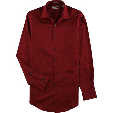 Van Heusen - Van Heusen Mens Lux Sateen Button Up Dress Shirt - Walmart.com - Walmart.com