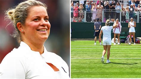 Kim Clijsters in classy Wimbledon act amid retiring friend's farewell ...