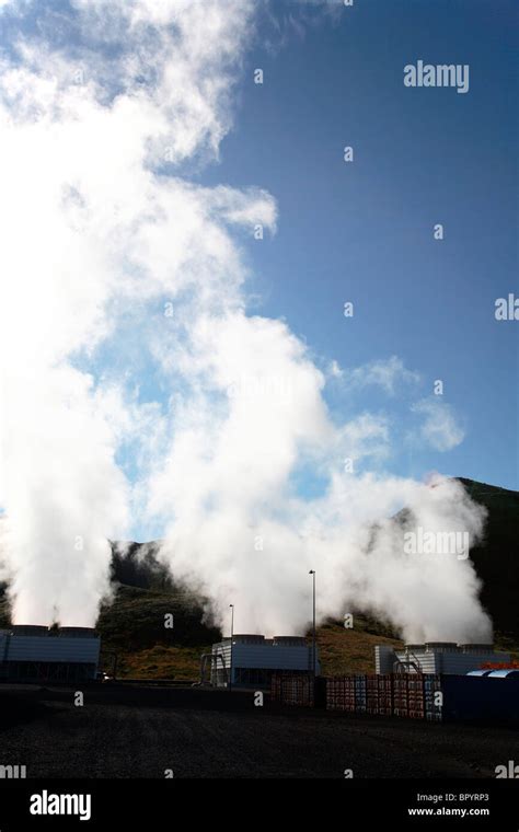 Iceland Geothermal Power Station Stock Photo - Alamy