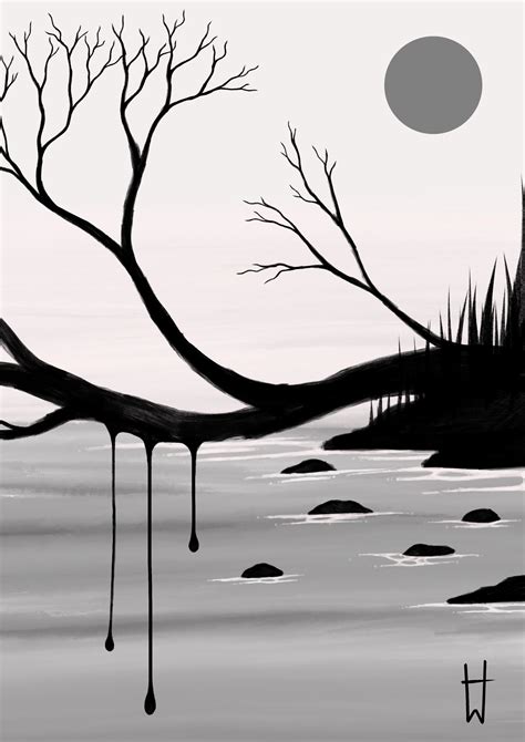 ArtStation - "Ink Spill Lake"