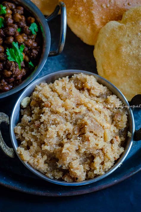 Sooji Halwa- Halwa Poori - Tomato Blues