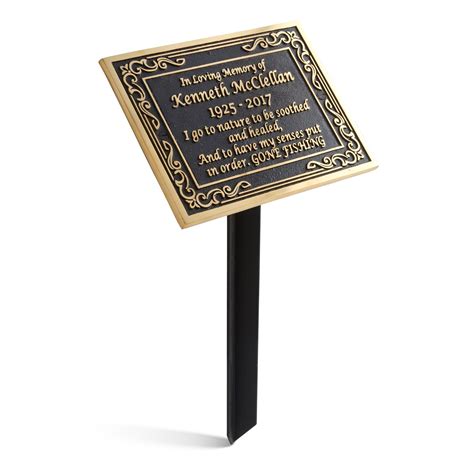 Solid Cast Brass Memorial Plaque Personalized in Full 3D Brass - Etsy