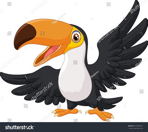 Cartoon Happy Bird Toucan Stock Vector (Royalty Free) 279926237 | Shutterstock