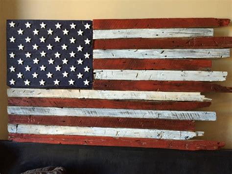 Wooden Flag Barn Wood American Flag wooden by CustomHeritage