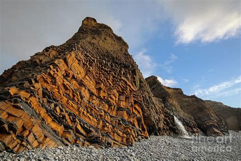 Sandstone Cliffs at Sandymouth Photograph by Chris Barnard - Fine Art America