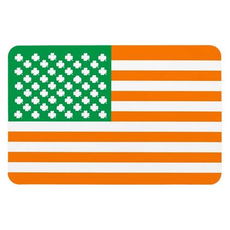 Irish american flag magnet | Zazzle | Irish american, American flag ...