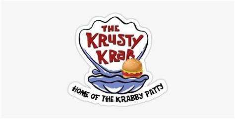 the krusty krab home of the krabby patty sticker