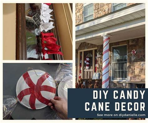 3 Easy Candy Cane Decorations for Your Front Porch - DIY Danielle®