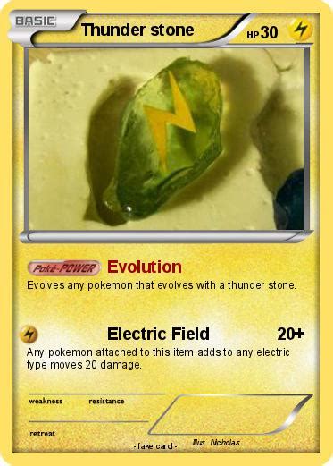 Pokémon Thunder stone - Evolution - My Pokemon Card