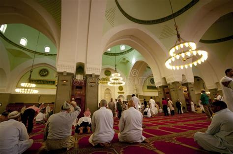 Muslims Pray Inside Masjid Quba Editorial Photography - Image of ...