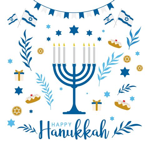 Happy Hanukkah greeting design 1434761 Vector Art at Vecteezy