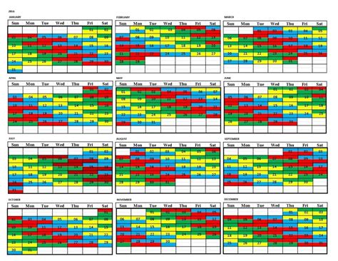 4 On 4 Off Shift Pattern Calendar - 2023 Holiday Calendar Showcase