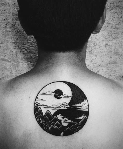 Black And White Yin Yang Tattoo