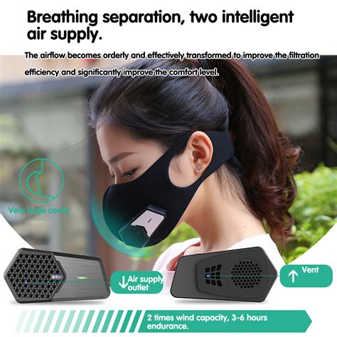 New Dustproof N95 Particulate Respirator Electric Smart Mask Dustproof ...