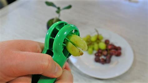 Grape Slicer Easily Cuts Grapes Into 4 Even Slices