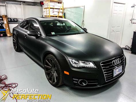 Matte Black Audi A7 Wrap - Absolute Perfection