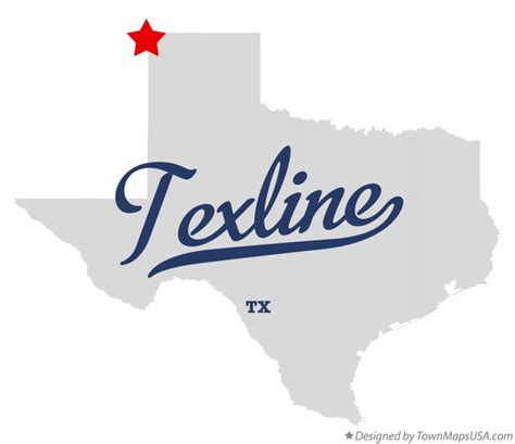 Map of Texline, TX, Texas