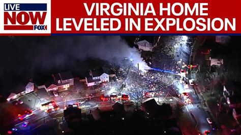 Virginia home 'leveled' in explosion: firefighter killed, massive ...