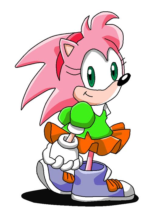 Sonic CD Classic Amy Sonic X Artwork by Aquamimi123 on DeviantArt