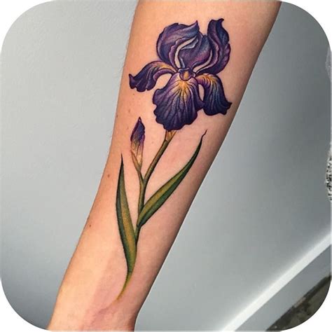 Tattoodo on Instagram: “Iris made by @lazerliz #tattoodo” | Iris tattoo, Iris flower tattoo ...