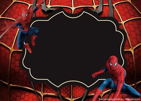 Invitation Template Spiderman