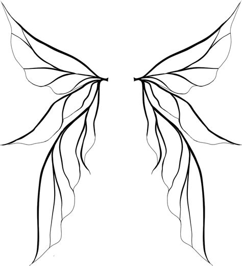 Wings Line Drawing | Free download on ClipArtMag