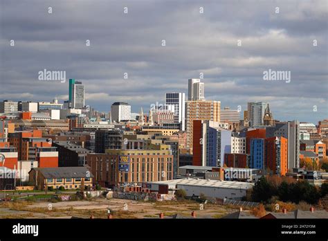 Leeds City Centre skyline Stock Photo - Alamy