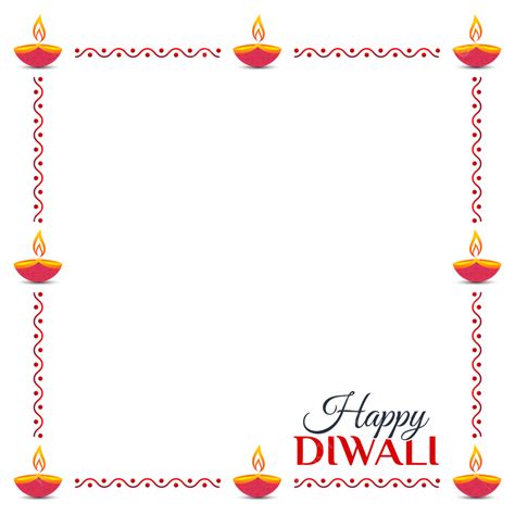 Feliz Diwali Letras Y Borde De Decoración Diya PNG ,dibujos Diwali, Decoración, Frontera PNG y ...